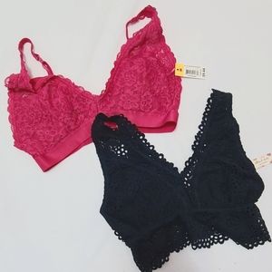 (2 for 1) Altar'd State Crochet Bralette + No Boundaries Convertible Halter Bra